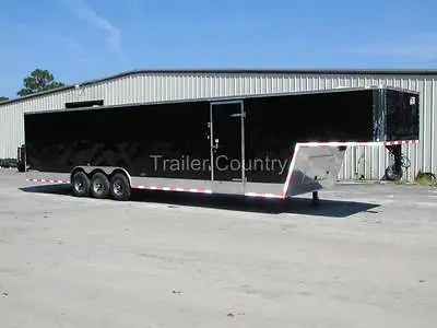 Buy NEW 8.5 X 40 8.5x40 Enclosed Gooseneck Cargo Carhauler Race Trailer • 1,975$