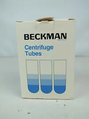 Buy Beckman 326819 Polyallomer Centrifuge Tubes, 37 Tubes, 1/2 X 2 Inch.  • 45$