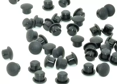 Buy Rubber Hole Plugs  Fits 5mm Diameter 4mm Stem Length Dome Head  Hi Temp Silicone • 11.79$