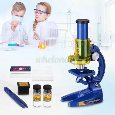 Buy 100X 200X 450X Children Biological Microscope Monocular Kids Educationa • 13.99$