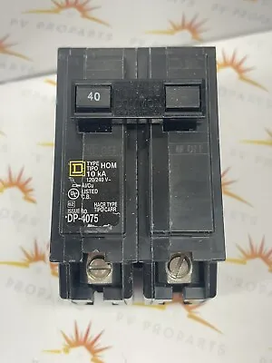 Buy Square D Homeline HOM240 2 Pole 40 Amp 120 240V Plug In Type HOM Circuit Breaker • 16.39$