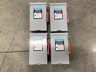 Buy 4PK Siemens GF321NA Safety Switch Disconnect Fusible 30 Amp 3 Pole 4wire 240V • 114.99$
