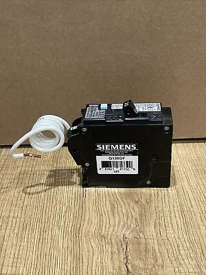 Buy Siemens Circuit Breaker Q120DF 20 Amp 1 Pole 120V Dual GFCI/AFCI ARC/GND FAULT • 45$