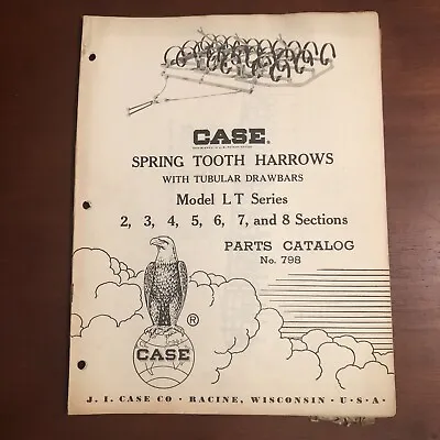 Buy CASE Parts Catalog 798 ~ Spring Tooth Harrows ~ Model LT Series 2 To 8 Sections • 10$