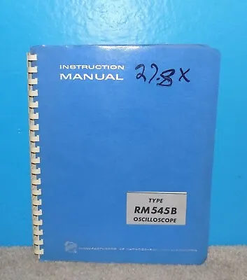 Buy OEM Tektronix Type RM545B Oscilloscope Instruction Manual Free Shipping • 14.95$