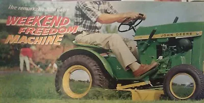 Buy John Deere 110 Round Fender Lawn Garden Tractor 1966 Sales Brochure Manual 60 • 62.99$