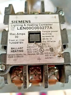 Buy Siemens LEN00C003277A Lighting Contactor • 178$
