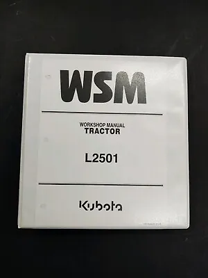 Buy 9y111-11210 Kubota L2501 Tractor Workshop Manual  New  • 74.96$