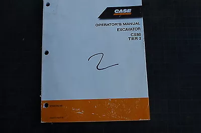 Buy CASE CX80 Crawler Excavator Trackhoe Owner Operator Maintenance Manual Book 2008 • 51.96$