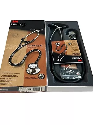Buy 3M Littmann Cardiology III Stethoscope Black 27  Model 3128 • 74.95$
