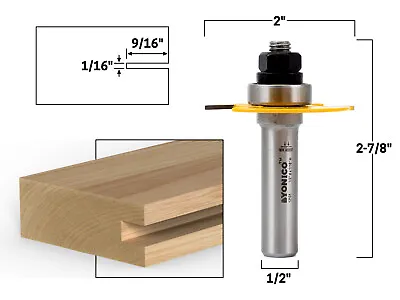 Buy 1/16  Slotting Cutter Router Bit Assembly - 1/2  Shank - Yonico 12101 • 14.95$
