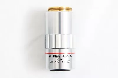 Buy Mitutoyo M Plan Apo 5x 0.14 F=200 Microscope Objective Lens #4892 • 365$