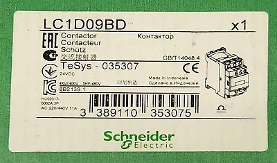 Buy SCHNEIDER ELECTRIC LC1D09BD 3 Pole 24 VDC Contactor Tesys 035307 • 48$