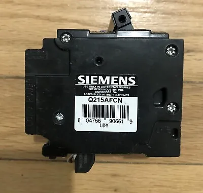 Buy Siemens Q215AFCN 15 Amp 2-Pole QAFN AFCI 10kA Breaker New • 40.50$