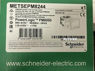 Buy  SCHNEIDER ELECTRIC Power Meter, PM8000 Series, PowerLogic METSEPM8244 PM8244 • 2,600$