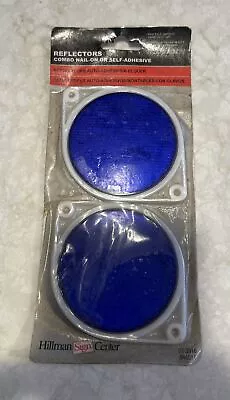 Buy Hillman 844011 Adhesive Reflectors Blue 3” One Pack (2 Reflectors) NEW FAST SHIP • 8.99$