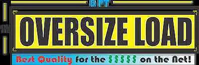 Buy OVERSIZE LOAD 2 - 1x5 Banners Sign Towing Truck Trailer  2x Lot • 22.45$