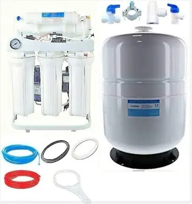 Buy RO Reverse Osmosis Water Filtration System 400 GPD  10 G Tank Booster Pump LC • 459$