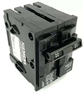 Buy New Siemens 20A Circuit Breaker E82615 2 Poles 120/240V L-5538 Bolt-on BL  • 19.79$