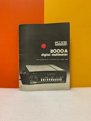 Buy Fluke 8000A Digital Multimeter Operating Manual • 39.97$