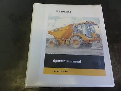 Buy Hydrema 912F 912FS 912HM Compact Dump Truck Operators Manual • 65$