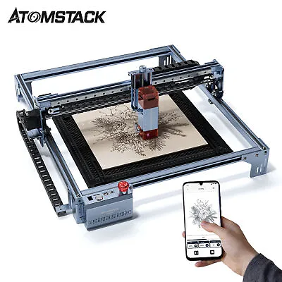 Buy Atomstack A10 V2 12W Laser Engraver Cutter Machine 400x400mm APP Control W0Z3 • 188.59$