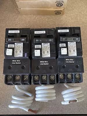 Buy Siemens QF220A 20 Amp 120V Ground Fault Circuit Interrupter Lot Of 3 • 345$