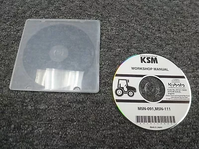 Buy Kubota M5N-091 M5N-111 Tractor Shop Service Repair Manual CD • 36.26$
