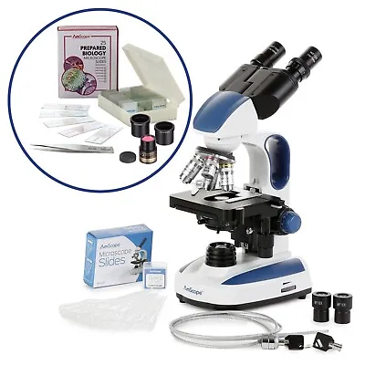 Buy AmScope B270C Kit 40X-2500X Binocular Compound LED Microscope+5MP Camera + More • 369.99$