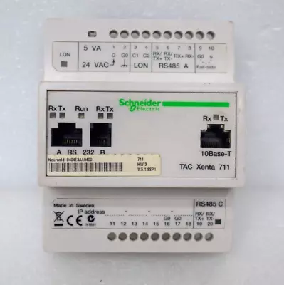 Buy 1x SCHNEIDER ELECTRIC TAC Xenta 711 007301550 PLC CONTROLLER • 220$