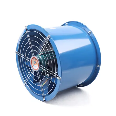 Buy 16  Axial Fan Cylinder Pipe Spray Booth Paint Fumes Exhaust Fan • 119.70$