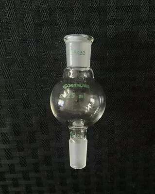 Buy Chemglass Glass 25mL Kugelrohr Single-Bulb Distilling  Adapter 14/20  CG-1227-12 • 21.74$