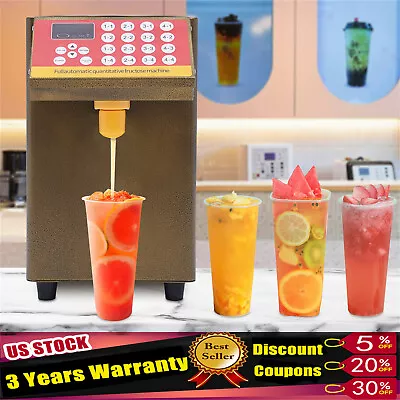 Buy 8L Auto Fructose Dispenser Bubble Tea Equip Quantitative Machine Coffee Shop NEW • 127.68$