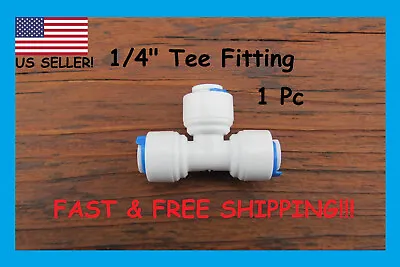 Buy 1/4  Tee Fitting For Reverse Osmosis (RO) Water Purification Systems • 6.49$