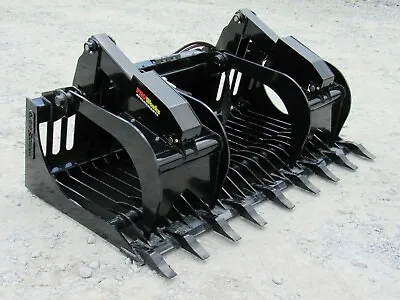 Buy 72  Severe Duty Rock Grapple Bucket With Teeth Skid Steer Loader Attachment  • 2,999.99$