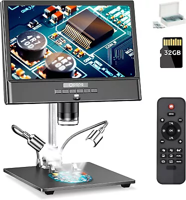 Buy 10  1080P Digital Microscope 1600X Coin Magnifier Video Recorder Soldering Bench • 12.28$