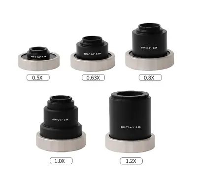 Buy 0.5X 0.63X 0.8X 1X 1.2X C Mount TV Camera Adapter For Zeiss Axio Microscope  • 89$