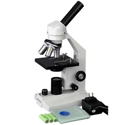 Buy AmScope M200-LED 40x-400x Student Compound Microscope - LED Cordless • 118.99$