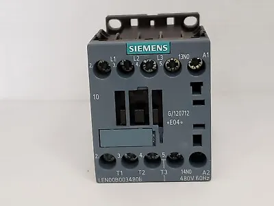 Buy Siemens Len00b003480b Lighting Contactor 20a 3no 480v Nnb • 199.96$