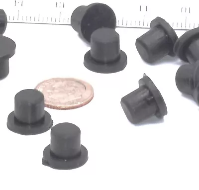 Buy 3/8” X 5/8  OD Rubber Hole Plugs  Vintage Auto  Push In Stem   5 Per Pack • 7.79$