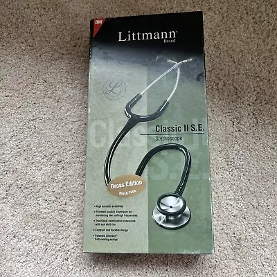 Buy 3M Littmann Classic II SE Stethoscope Black Brass Edition 2201BRS • 60$