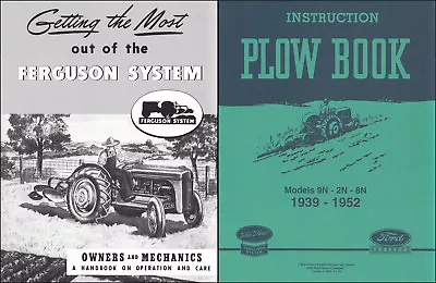 Buy Ford 2N 8N 9N Tractor Plow And Implement Owner Manual Set Disc Harrow Cultivator • 31.95$