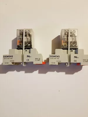 Buy Lot Of 2 Siemens 3tx7111-3hf13c Relay Coil With 3tx7144-1e5 Relay Socket • 12$