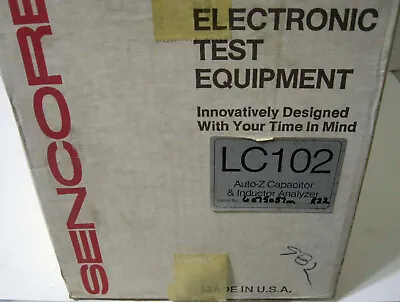 Buy Genuine Sencore ® LC102 LC103 --- EMPTY Box --- With Packing Materials • 31.20$