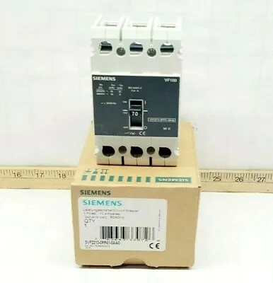 Buy New Siemens 70 Amp Circuit Breaker 240-415 Vac 50/60 Hz 3p 3vf2213-0fp41-0aa0 • 26.99$