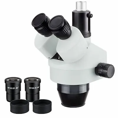 Buy AmScope SM745T 7X-45X Trinocular Zoom Stereo Microscope Head • 317.59$
