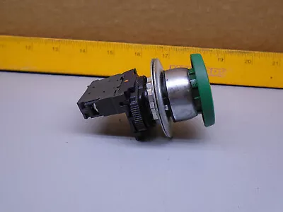 Buy 800F  Allen Bradley Green Push Button Operator With 800F-X10 Contact Block N107 • 19$