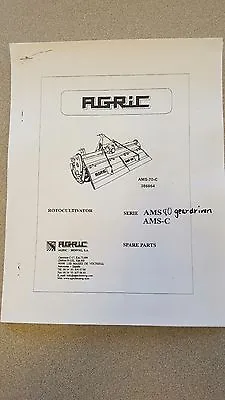 Buy Parts Manual For Agric AMS/AMS-C 80  Gear Driven Roto-Tiller • 5.99$