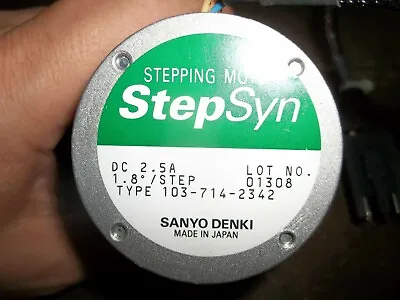 Buy Sanyo Denki 103-714-2342 Stepsyn Stepping Motor Dc 2.5a 1.8 Degree Step (wl82) • 15$
