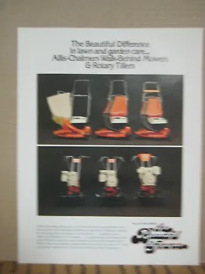 Buy Allis Chalmers The Beautiful Difference Lawn & Garden Care Mowers Tillers • 19.95$